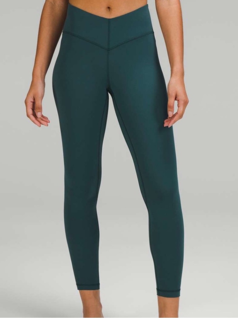Lululemon Align V-Waist Pant 25" Size 4 Green Jasper Align
Leggings